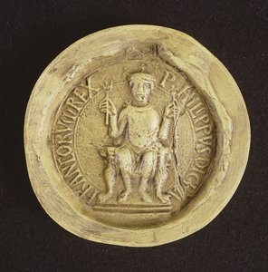 Segl fra Philippe I (1052-1108) 1082 (voks) af French School