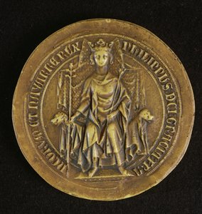 Segl af Philippe V (1294-1322) Den Høje, 1317 af French School