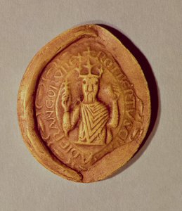 Segl af Robert II (c.970-1031) den fromme, 997 e.Kr af French School