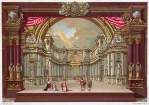 Scenografi til teatret i Versailles af French School