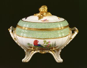 Sevres terrin fra Eden-tjenesten, malere mærke Pierre-Joseph Rosset, 1788 (porcelæn)