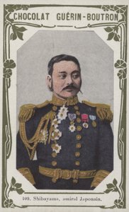 Shibayama, japansk admiral (farvet foto)