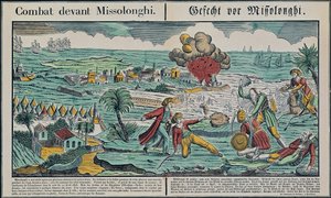 Belejring af Missolonghi, 22. april 1826 af French School