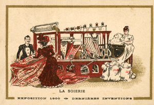 Silkefremstilling (chromolitho) af French School