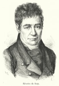 Silvestre de Sacy (gravering) af French School