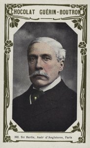 Sir Bertie, Ambassadeur dAngleterre, Paris (farvet foto) af French School