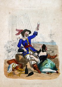 Sir Henry Morgan (1635-1688) (Morgan the flibustier): indfødt i Wales i "History of Pirates and Privateers of the Ocean and the Mediterranean" af P. Christian af French School