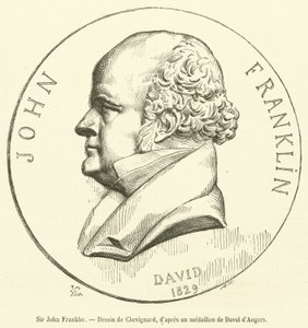 Sir John Franklin (gravering) af French School