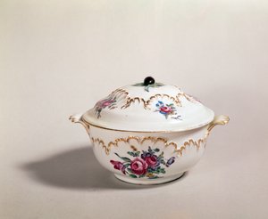 Suppeskål, lavet i Tournai, 1775-80 (porcelæn)