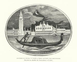 Souvenir of Venice, cameo designet af den franske billedhugger Emile Soldi af French School