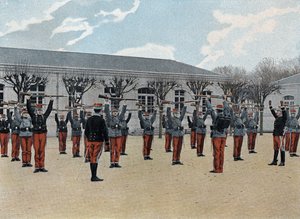 Særlig militærskole i Saint-Cyr (Saint Cyr), intern tjeneste: begyndelse af træning. af French School