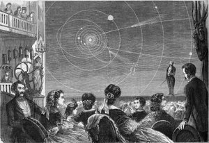 Astronomisk show på Robin-teatret i Paris af Henri Robin (ca. 1803-1874) af French School
