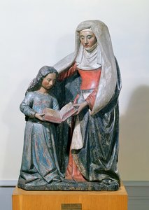 St. Anne og Jomfruen, 1500-30 (polykromt træ)