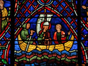 St. Apollinaire: i en båd (w36) af French School