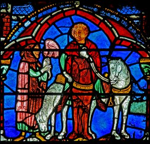St Cheron-vindue: hawking? (w15) af French School