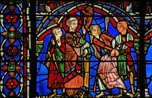 St Cheron-vindue: helbreder en besat person (w15) af French School