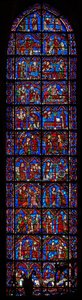 St Cheron-vindue: scener fra livet til (w15) af French School