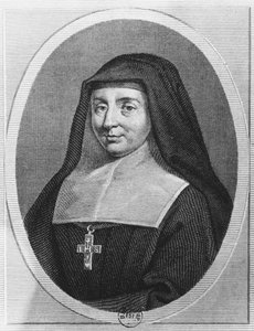 St Jane Frances de Chantal (gravering) af French School