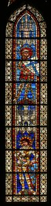 St. Maurice over St. Victor, vindue 203b af French School