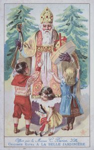 St Nicholas (farve litho) af French School
