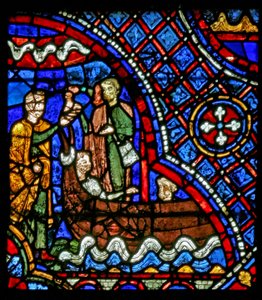 St Nicholas: Dæmon giver de rejsende en eliksir (w29a) af French School