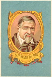 St Vincent-de-Paul (farve litho) af French School