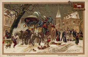 Stagecoach (chromolitho) af French School