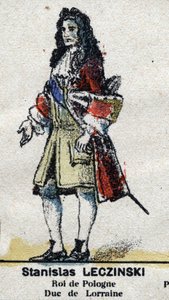 Stanislas I Leszczynski (1677-1766), hertug af Lorraine og Bar, konge af Polon. I "" Galeriede Kings and Queens of France og berømte karakterer fra 1643 til 1895"" Epinalt billede. af French School