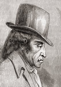 Stanislas Marie Maillard, graveret af J. Gauchard efter Bocourt, fra "Histoire de la Revolution Francaise" af Louis Blanc (1811-82) af French School