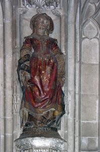 Statue af Judith (polykrom sten)