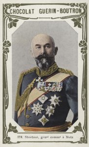 Stoetzer, generalkommandant a Metz (farvet foto) af French School