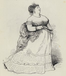 Stout Lady (gravering) af French School