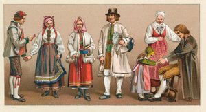 Sverige og Norge Kostume af French School