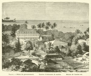 Tahiti (gravering) af French School