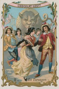 Tarasque, den legendariske drage fra Provence af French School