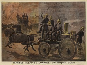 Frygtelig brand i London, 1897 af French School