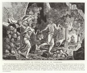 The Act of Justice af 9-10 Thermidor (27.-28. juli 1794) af French School