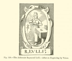 Alkymisten Raymond Lulli (gravering) af French School