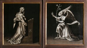 Bebudelsen. Triptykon af Aubery af French School