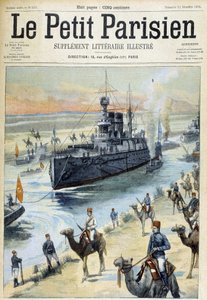 Den baltiske eskadron krydser Suez-kanalen - i "" Den lille pariser"" fra 11/12/1904 af French School