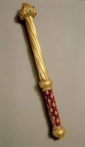 The Baton of Guillaume de Roquemont, 1384 (guld, vermeil, fløjl og ædelsten)