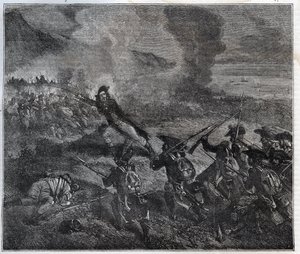 Slaget ved Loano fandt sted den 23.-24. november 1795 under krigen mod den første koalition - New National Encyclopedia af Maurice La Charest - 1870 - af French School