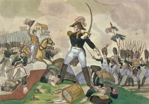 Slaget ved Waterloo, 18. juni 1815 af French School