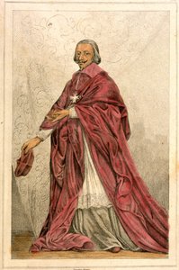 Kardinal af Richelieu (1585-1642) - Indgravering 1800-tallet. af French School