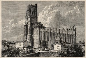 Cathedral Basilica of Saint Cecilia - katedralen i albi - af French School