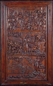 The Credo, Panel IV: The Remission of Sins, Ezekiels Vision of the Dry Bones og St. Johns Vision of Jerusalem, 1587 (træ) (se også 414036-8)