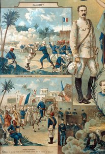 Dahomey-kampagnen i 1892 af French School