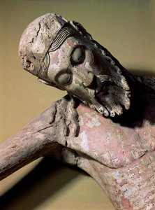 Nedstigningen fra korset, 1100-tallet (polykromt træ)