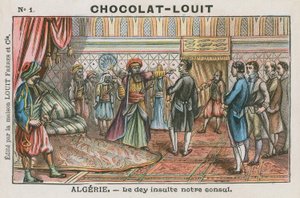 Dey of Algier fornærmer den franske konsul, Algeriet af French School