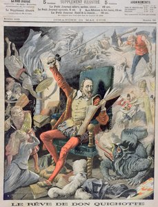 The Dream of Don Quixote, forsideillustration fra Le Petit Journal, 21. maj 1905 af French School